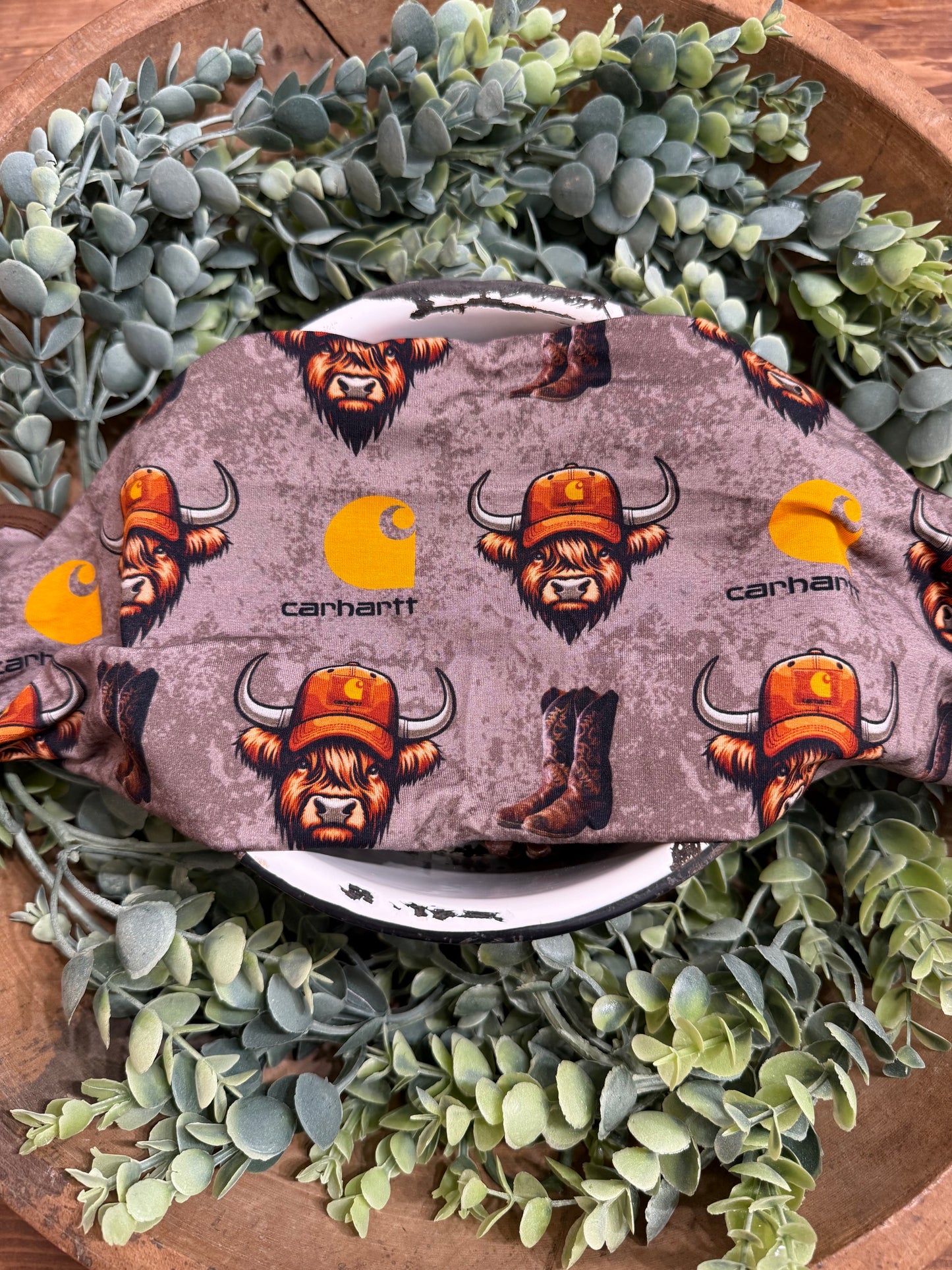 Bamboo burp rag Carhartt Highlander