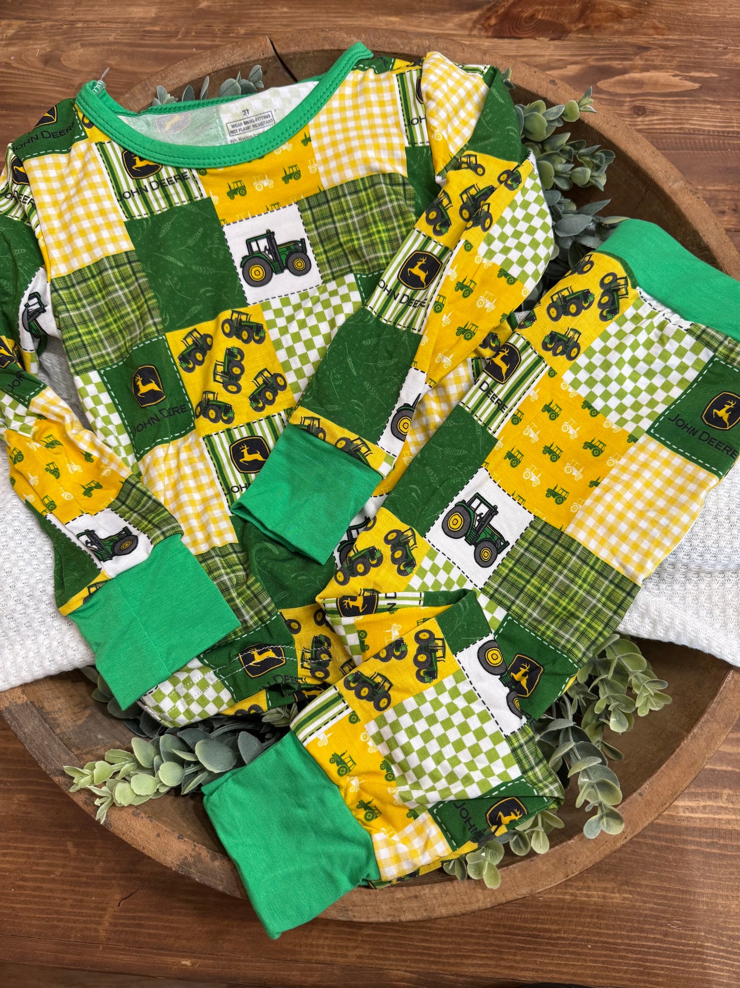 John Deere bamboo 2pc sleep set