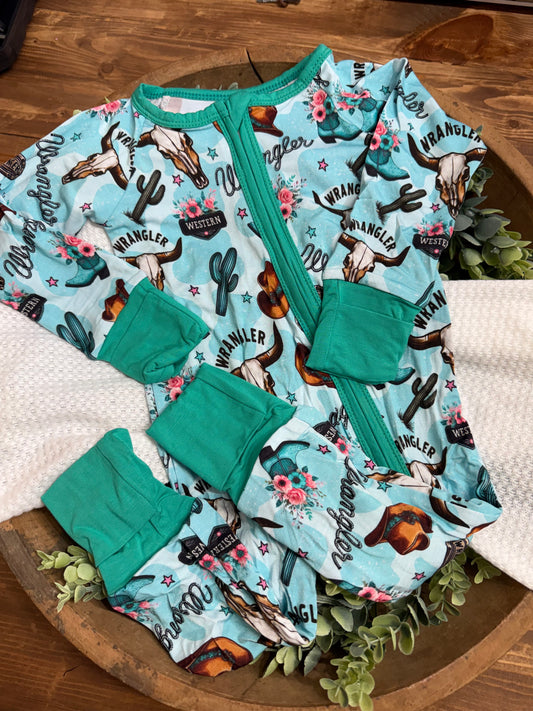 Bamboo zippy Wrangler floral