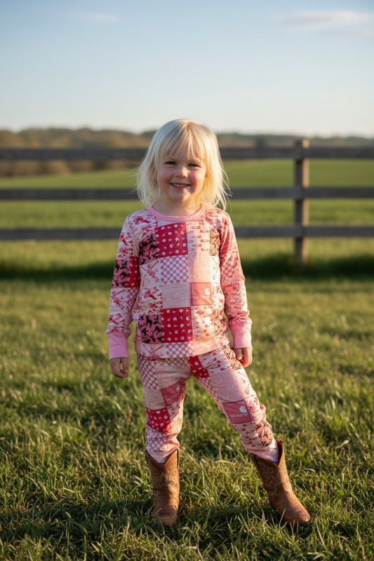 Pink Carhartt Hunting bamboo 2pc sleep set