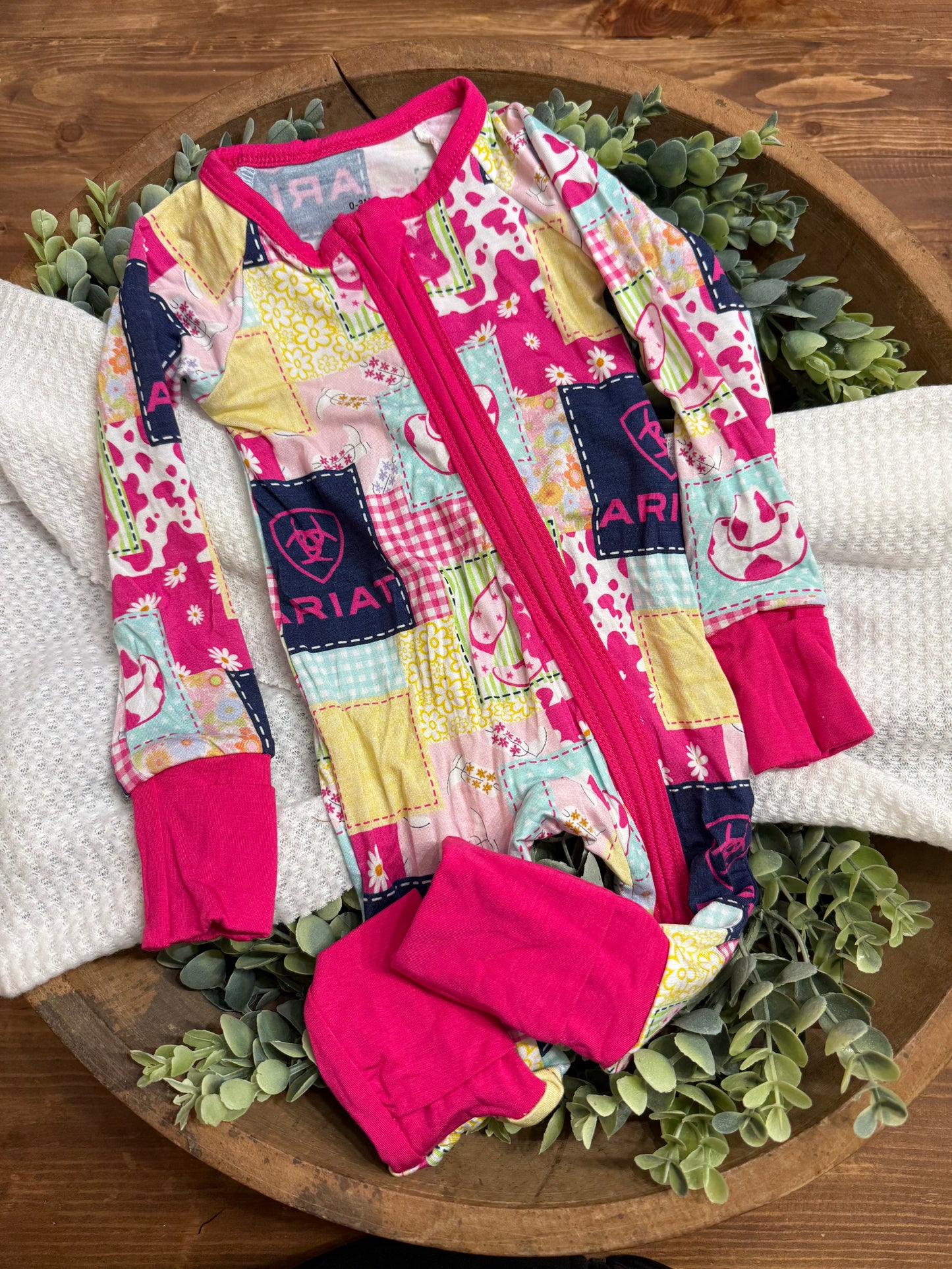 Bamboo zippy Ariat baby girl